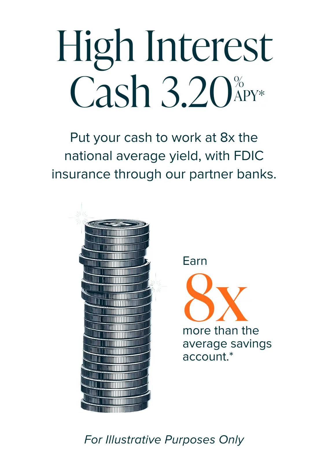 High Interest Cash 3.20% APY*