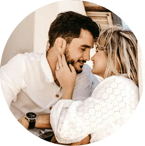 Couple planning finances together
